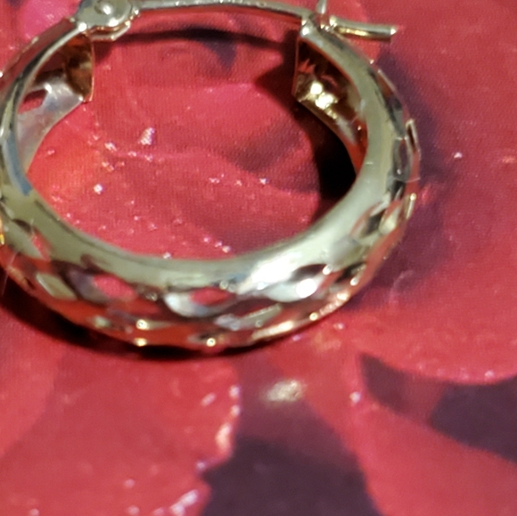 14K Gold Hoop Earrings - Picture 2 of 10
